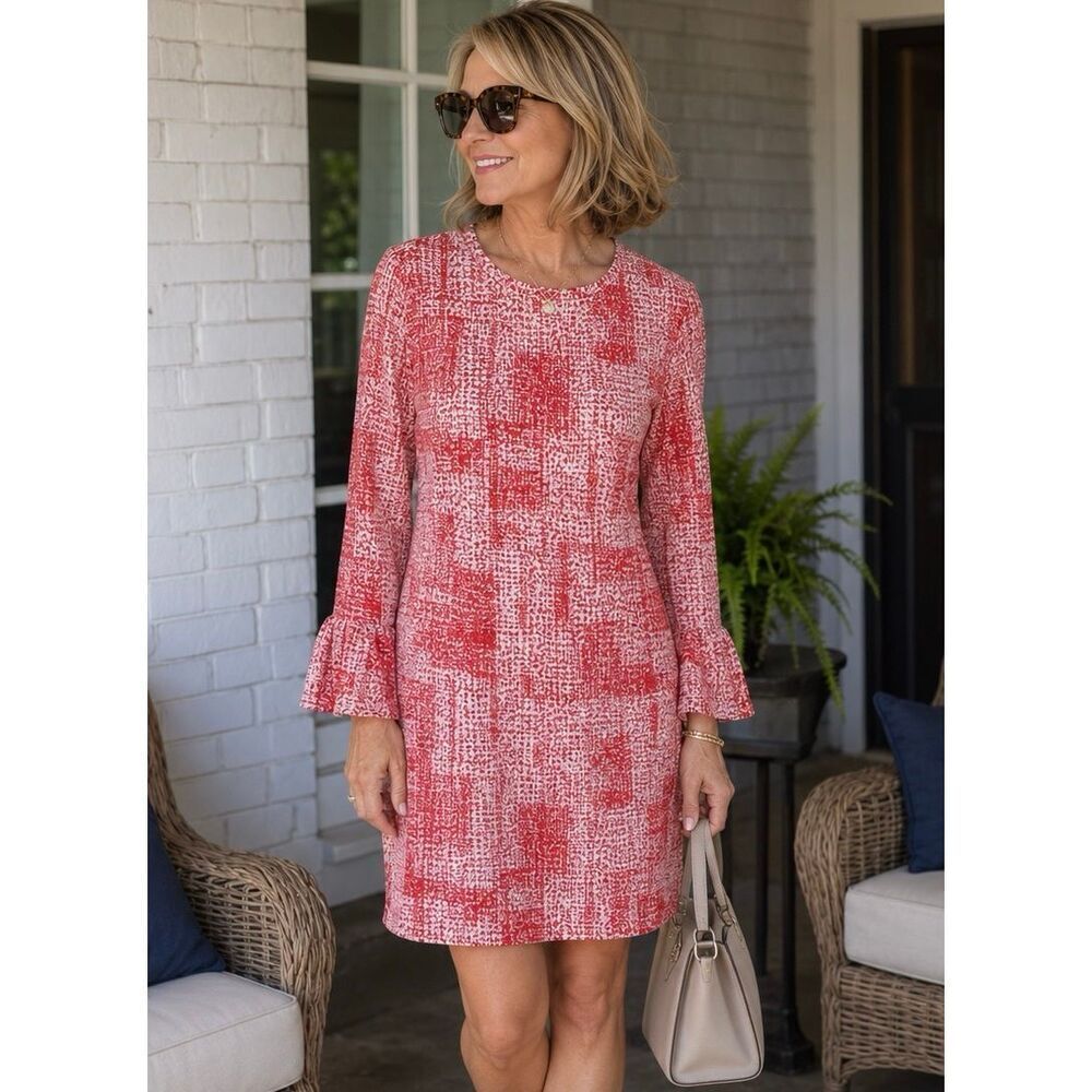 IBKUL Long Sleeve Mesh Dress Tennis Golf Women’s M UPF 50 Sun Protection